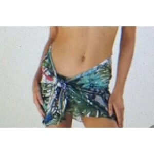Swiminista x Christian LaCroix Trusty Short Sarong in Jardin Exo’Chic Print